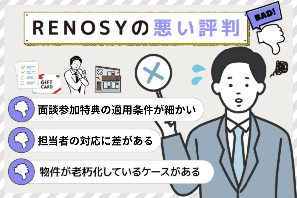 リノシーの担当者やキャンペーンに関する悪い評判を調査