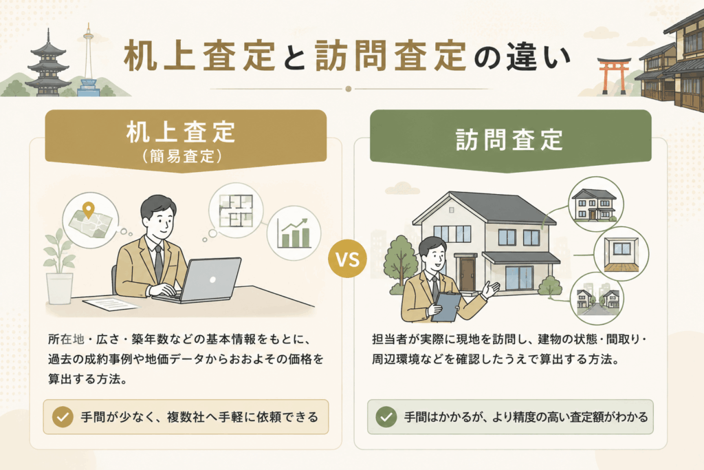 机上査定と訪問査定の違いと使い分け