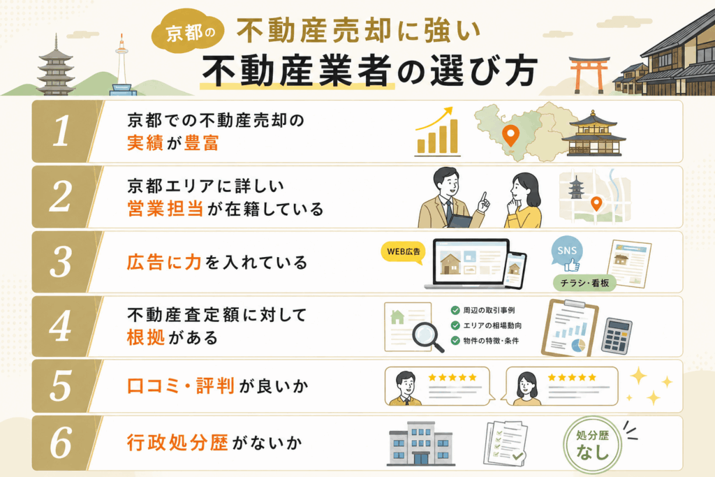 京都の不動産売却に強い不動産業者の選び方
