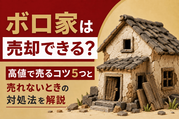 ボロ家は売却できる？高値で売るコツ5つと売れないときの対処法を解説