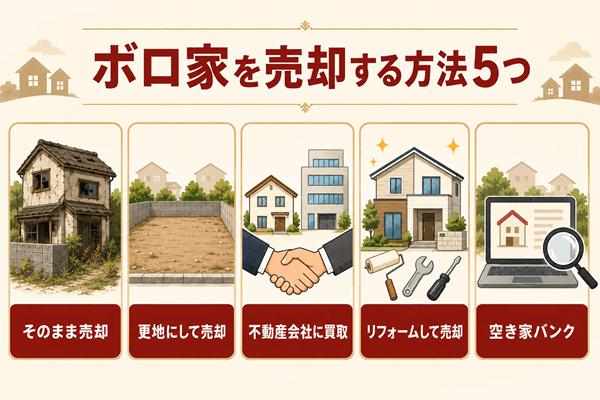 ボロ家を売却する方法5つ