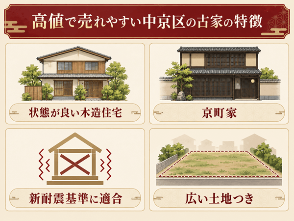 高値で売れやすい中京区の古家の特徴