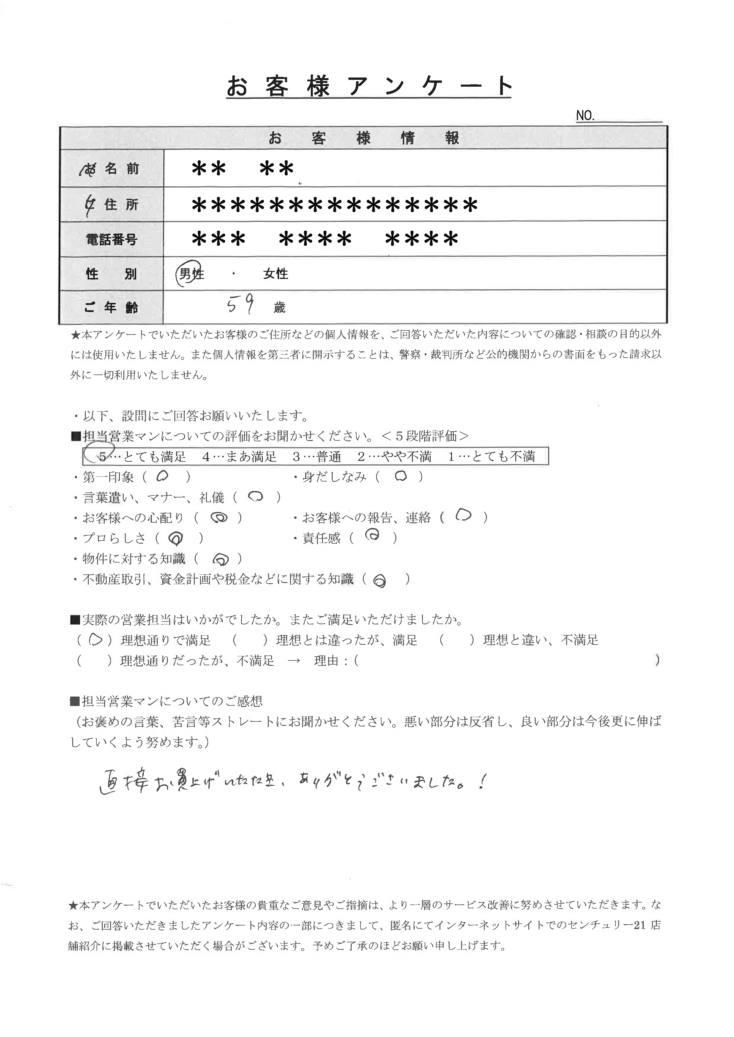 北区 売主様|センチュリー21ライズ不動産販売